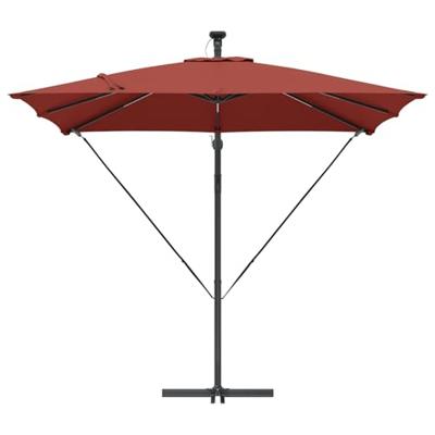Cantilever Banana Parasol Terracotta 249 x 249 x 250 cm