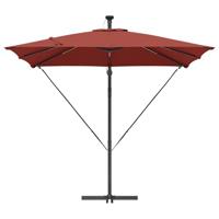 Cantilever Banana Parasol Terracotta 249 x 249 x 250 cm - thumbnail