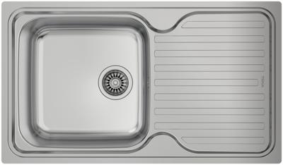 Gootsteen met Enkele Spoelbak en Afvoer Teka SF 10119013
