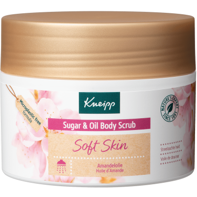 Kneipp Soft skin sugar & oil body scrub amandelolie 220 Gram