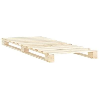 Bedframe pallet massief grenenhout 100x200 cm