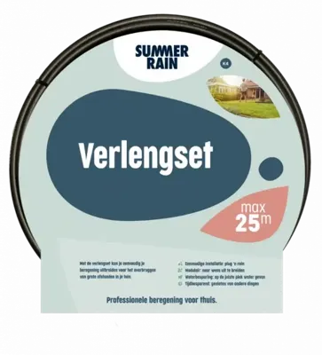 Summerrain verlengset max 25m Summerrain verlengset max 25m
