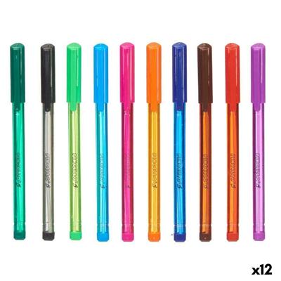 Set Balpennen Pincello Blauw Zwart Rood Groen Multicolour Oranje Paars Licht Blauw Donkergroen (12 Stuks)