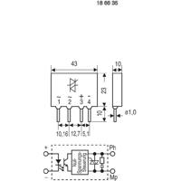 Crydom Halfgeleiderrelais D2W202F 2 A Schakelspanning (max.): 280 V/AC Schakelend bij overbelasting 1 stuk(s) - thumbnail