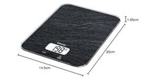 Beurer - KS 19 Kitchen Scale Skifer - 5 Years Warranty - thumbnail