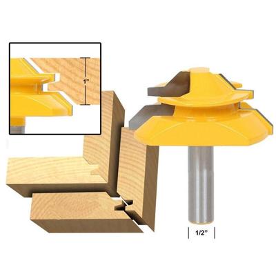 1/2 x 2-3/4 Shank houtbewerking 45 graden Engagement Tenon Cutter Blade rechte hoek accessoires mes houtbewerking Tools