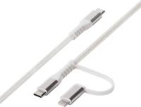 Vivanco 64216 USB cable 1.2 m USB C USB C/Lightning White - thumbnail
