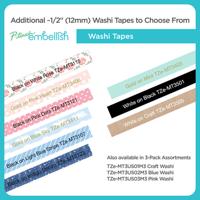 Labeltape textiel ongelamineerd Brother TZe, TZ TZe-R234 Tapekleur: Wit Tekstkleur:Goud 12 mm 4 m - thumbnail