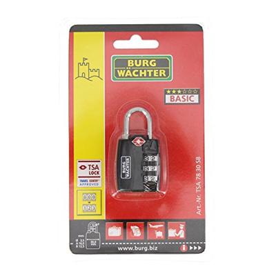Burg Wächter 32991 Hangslot 30.80 mm TSA Zwart Cijferslot