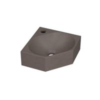 INK - Hoekfontein Quartz met 1 Kraangat - 270x270x100 mm - Quartz Beton - thumbnail