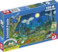 Puzzel - SCHMIDT SPIELE - Dieren in het Nachtbos - 100 stukjes - Leeftijd 6+ - thumbnail
