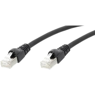 Telegärtner 100009370 RJ45 Netwerkkabel, patchkabel CAT 5e F/UTP 25.00 m Zwart Vlambestendig, Snagless 1 stuk(s)
