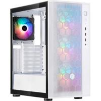 SilverStone fara r1 pro v2 midi tower behuizing (wit | 3x usb-a | tempered glass) - thumbnail
