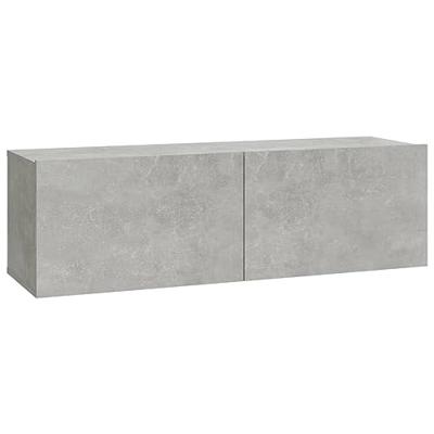 Tv-meubelen 2 st wandgemonteerd 100x30x30 cm hout betongrijs