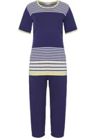 Pastunette dames capri - Donkerblauw streep - thumbnail