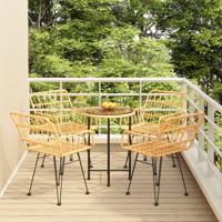 5-delige Tuinset poly rattan - thumbnail