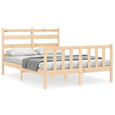 Bedframe zonder matras massief grenenhout 140x200 cm