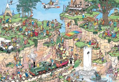 Jumbo Jan van haasteren legpuzzel - de golfbaan - 5000st.
