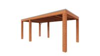 Trendhout Overkapping Palermo XXL 565x315 cm- Plat dak- Hout- Trendhout - thumbnail