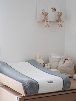 Hoeslaken voor verschoonmatras BEABA Sofalange light mist