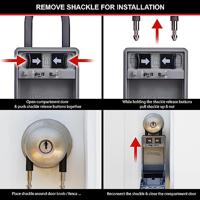 Sleutelkluis Master Lock Om op te hangen 19,6 x 7,6 x 5,6 cm Aluminium - thumbnail