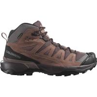 Salomon X ULTRA 360 LEATHER MID GORE-TEX Hoge Wandelschoen Dames Peppercorn/Cognac/Hot Coral 8 - thumbnail