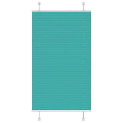 Pliss rolgordijn 80x100 cm stofbreedte 79,4 cm petrol groen