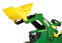 Rolly Toys rollyFarmtrac John Deere 6210R traptrekker met voorlader en luchtbanden - thumbnail