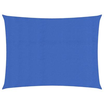 VidaXL Zonnezeil 160 g/m² rechthoekig 4x5 m hdpe blauw
