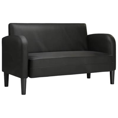 Loveseat bank 110 cm kunstleer zwart Loveseat bank 110 cm kunstleer zwart
