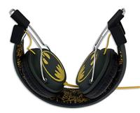 OTL Batman Childrens 'Vintage' thema opvouwbare oorschelp bedrade hoofdtelefoon - zwart - thumbnail