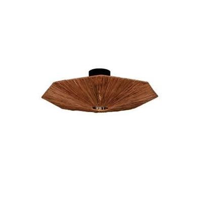 GOOD&MOJO Plafondlamp 'Panama' Raffia, 65cm, kleur Bruin