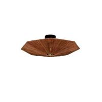 GOOD&MOJO Plafondlamp 'Panama' Raffia, 65cm, kleur Bruin - thumbnail