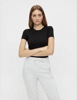 Dames ondershirt korte mouw - T-shirt vrouwen katoen - Slim fit aansluitend - thumbnail