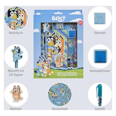 Undercover Notitieblok set bluey - 7dlg. Undercover Notitieblok set bluey - 7dlg.