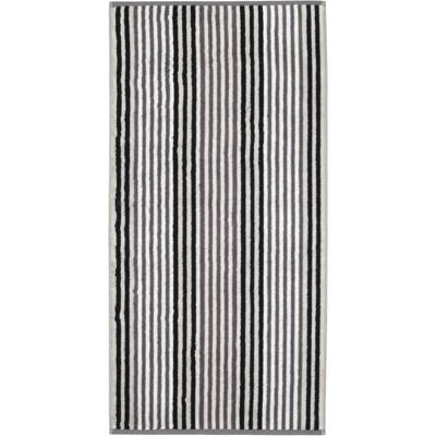 Cawö Cawo Delight Streifen Douchelaken 70x140 platin