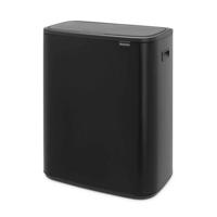 Brabantia Bo touch bin 2x30 liter matt black - thumbnail