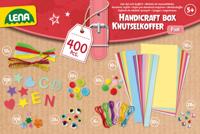 Lena creatief knutselkoffer roze 400 onderdelen - thumbnail