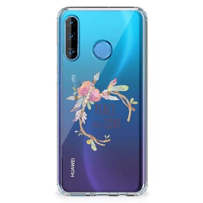 Huawei P30 Lite Stevig | Bumper Hoesje | Boho Text