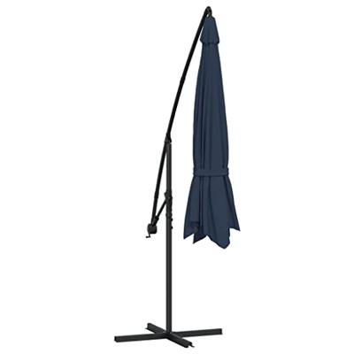 VidaXL Zweefparasol 3,5 m blauw