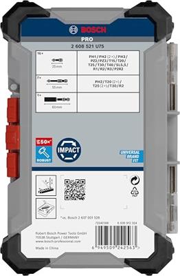Bosch Professional PRO Impact schroefbitset 24-delig - 2608521U75 - thumbnail