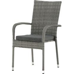 Nohr Tuinstoel 'Demareo' Wicker, kleur Grijs