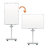 Nobo Move & Meet flipover, ft 70 x 100 cm, uit staal, magnetisch mobiel - thumbnail