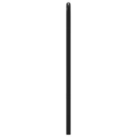 Hoofdbord 135 cm bewerkt hout en staal bruin eikenkleurig - thumbnail