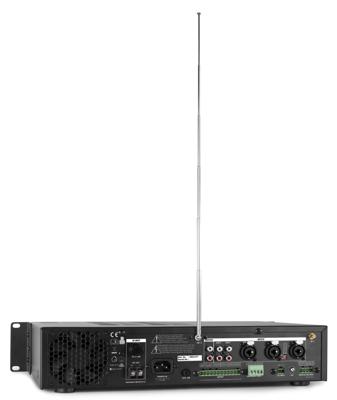 Power Dynamics PDV240MP3 100V zoneversterker, mixer & mediaspeler 240W