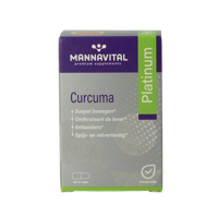 Mannavital Curcuma platinum 60 Vegetarische capsules - thumbnail