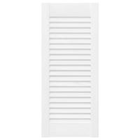 Kastdeuren louvredesign 2 st 61,5x29,5 cm wit - thumbnail
