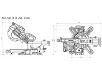 Metabo 614254650 Accu-kapzaag Incl. 2 accus, Incl. lader 254 mm 30 mm - thumbnail