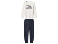 lupilu Kinder pyjama (Wit/donkerblauw, 98/104) - thumbnail