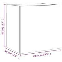 Tv-wandmeubels 2 st 40,5x30x40 cm bewerkt hout gerookt eiken - thumbnail
